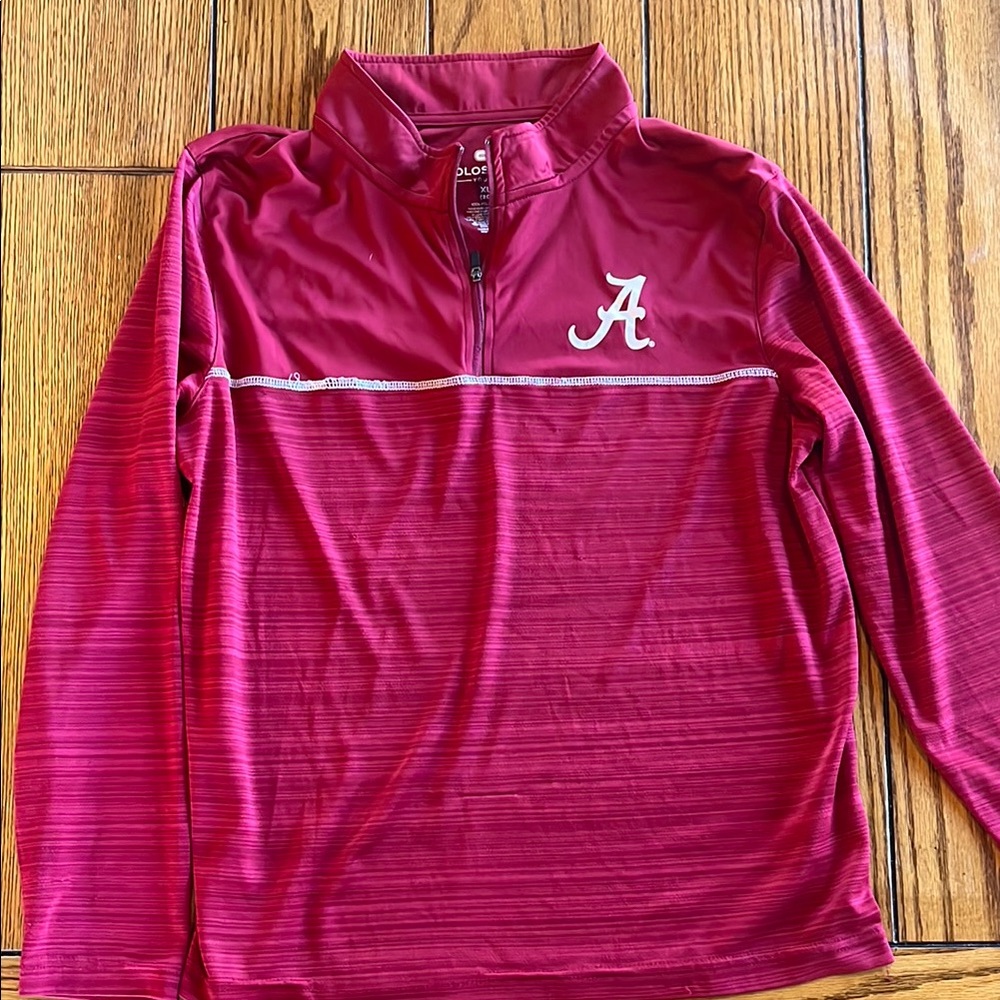 Boys XL(20) Colosseum Crimson Alabama Pullover